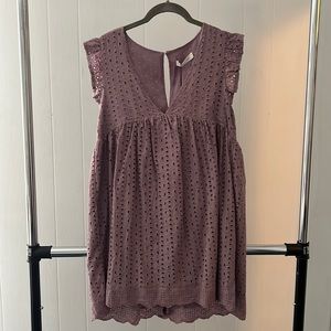 Mustard Seed Short Purple Dress